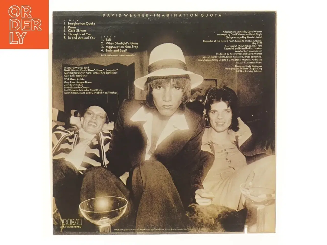 Billede 2 - David Werner - Imagination Quota - Vinyl LP fra RCA