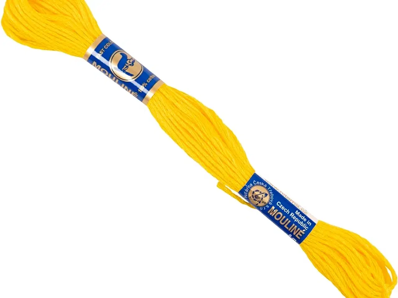 Billede 1 - Broderigarn, gul, 12x8 m/ 1 pk.