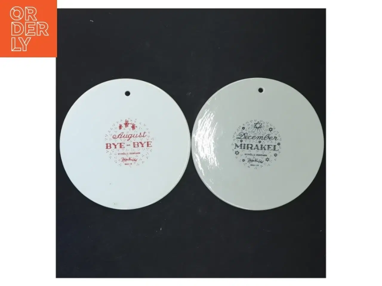 Billede 3 - August og december platter af Bjørn Wiinblad fra Nymlle (str. Ø 15 cm)