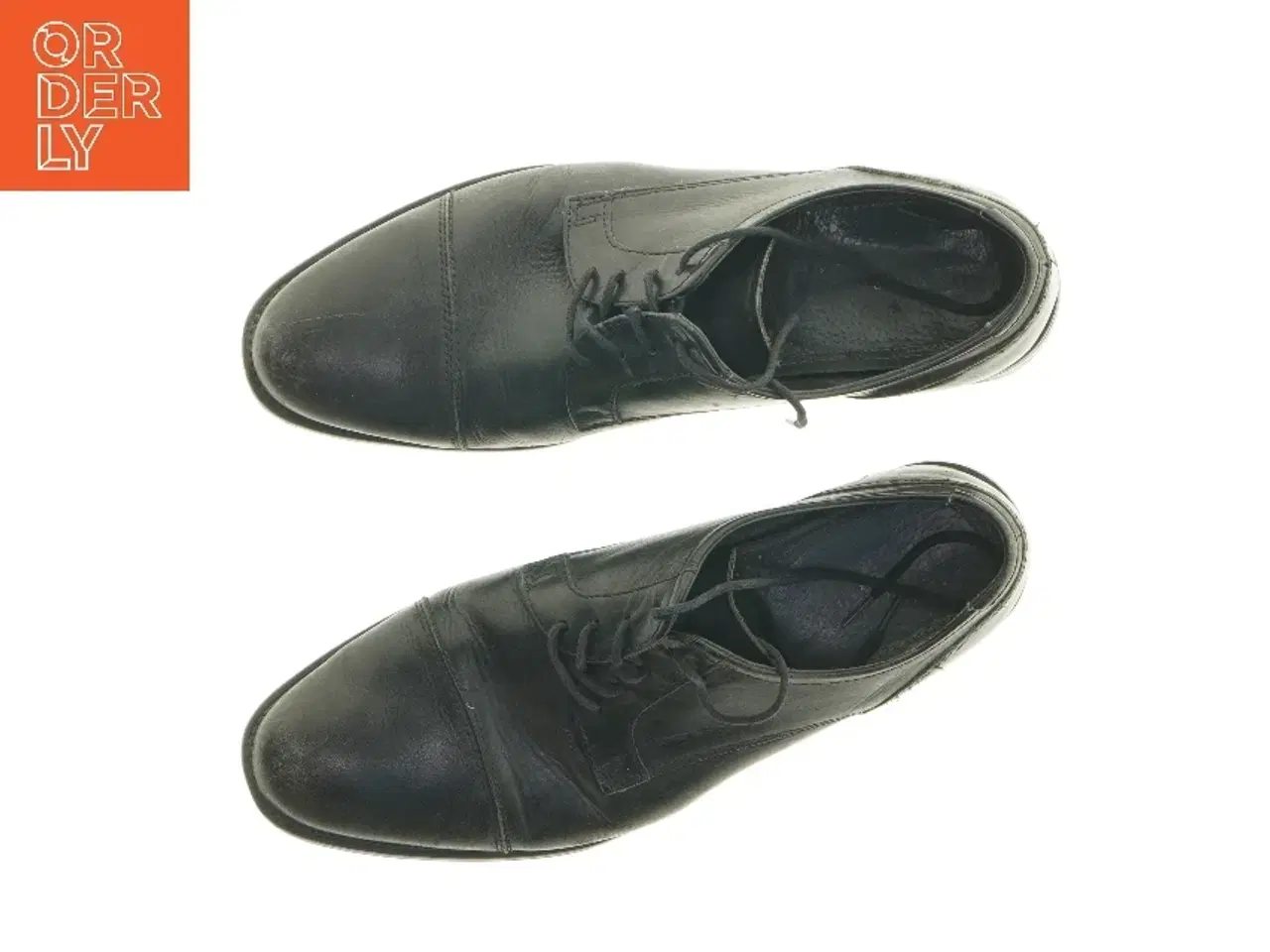 Billede 2 - Sorte herresko i læder (str. 41)
