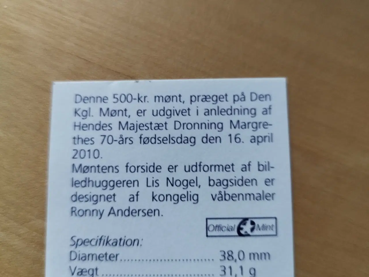 Billede 8 - Sølv 500 kr. 1940-2010. Den Kgl. Mønt