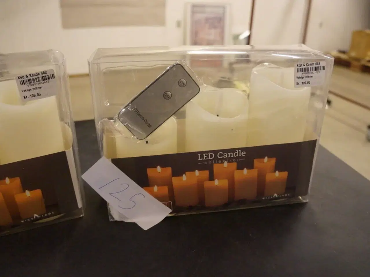 Billede 2 - 2 pakker vokslys m/timer LED CANDLE