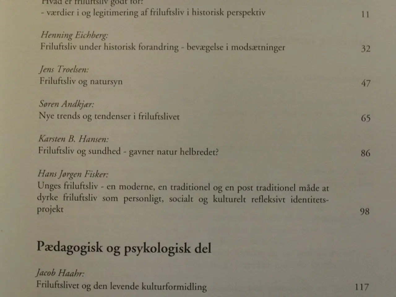 Billede 2 - friluftsliv under forandring, red. af søren andkjæ