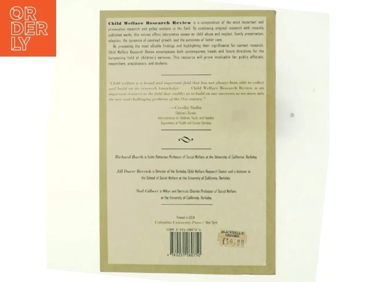 Billede 3 - Child Welfare Research Review af Richard P. Barth, Jill Duerr Berrick (Bog)