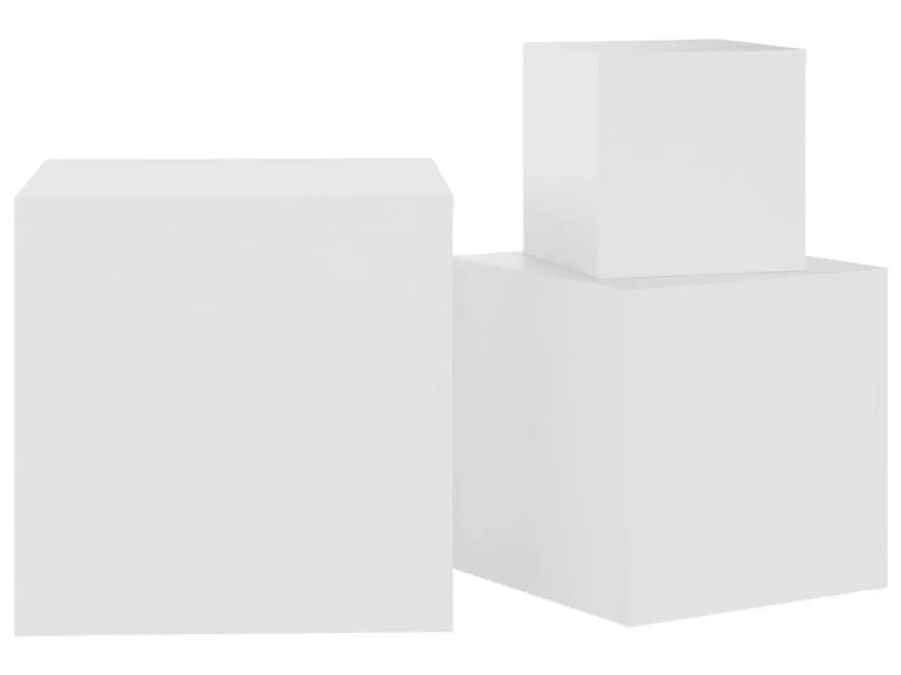 Billede 8 - Sideborde 3 dele spånplade hvid