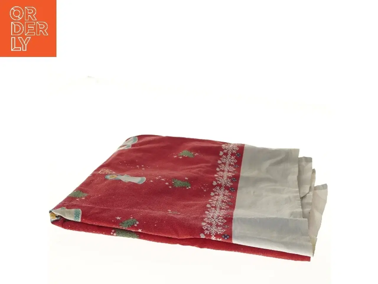 Billede 2 - Juledug med englemotiv (str. 134x134 cm)