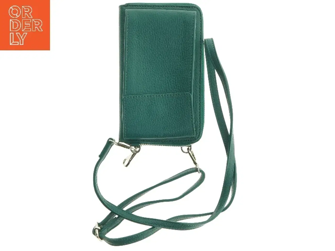 Billede 6 - Grøn telefonpung med rem (str. 20 x 12 cm)