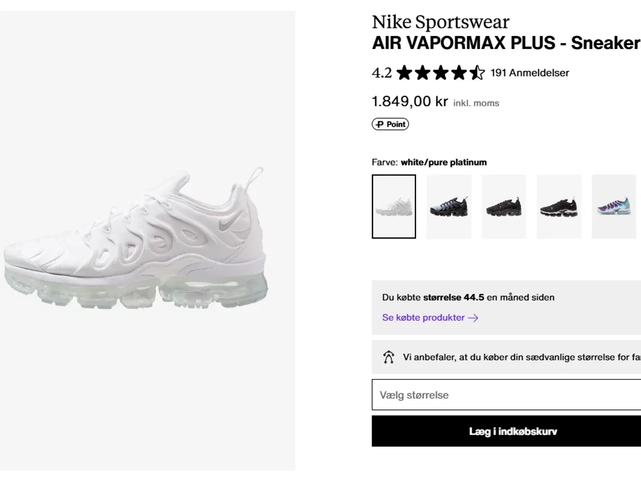 Billede 1 - NIKE - AIR VAPORMAX PLUS