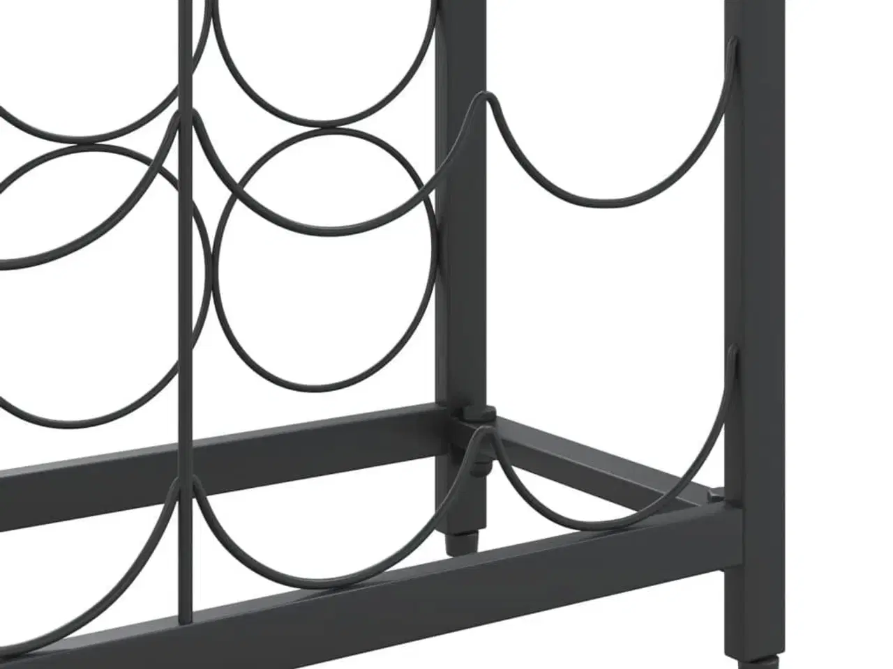Billede 6 - Vinreol til 45 flasker 54x18x100 cm smedejern sort