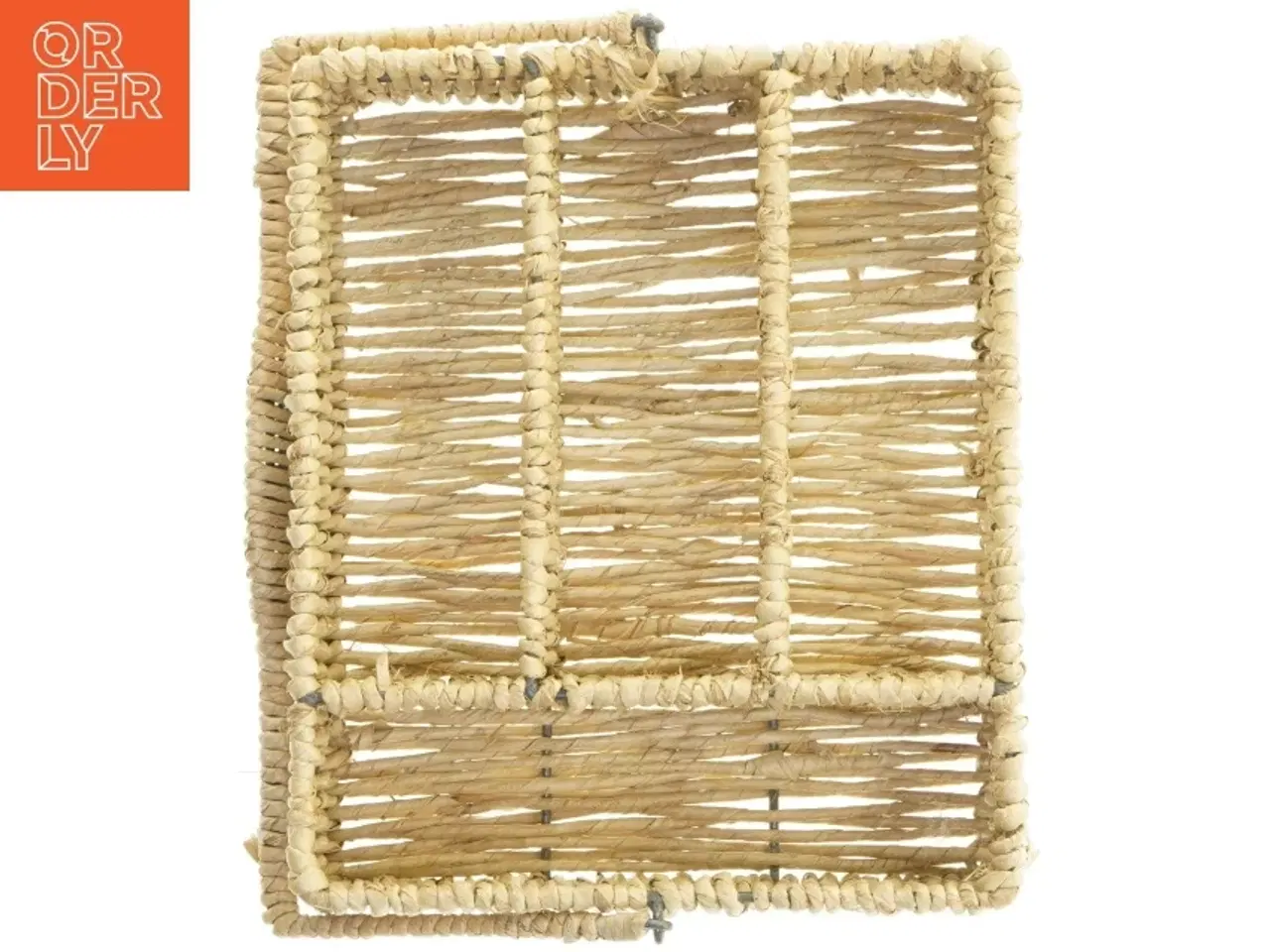 Billede 1 - Flettet opbevaringskurv (str. 31x26x8 cm)