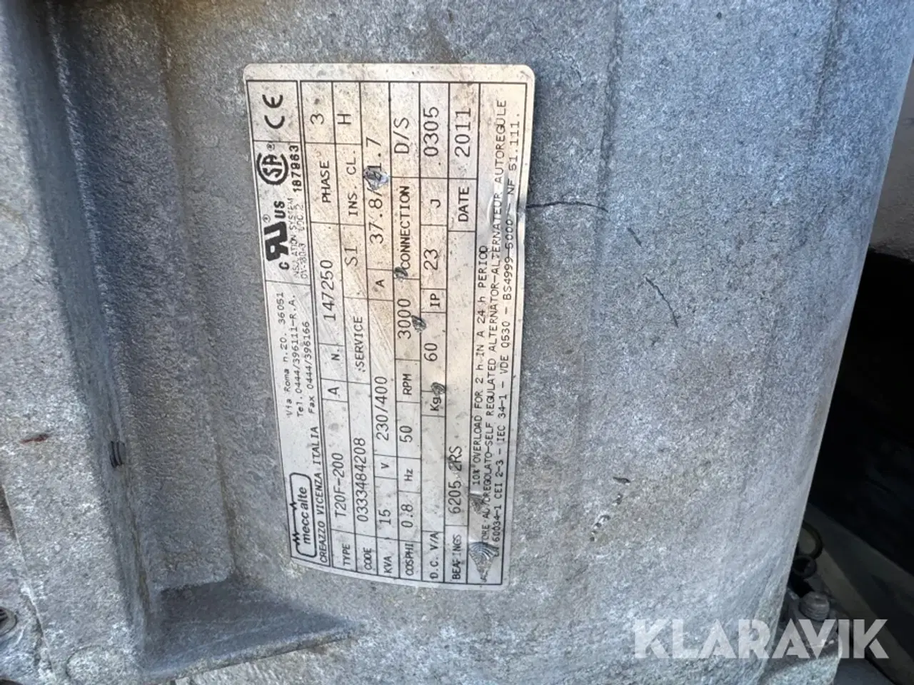 Billede 6 - Generator MECC ALTE T20F-200