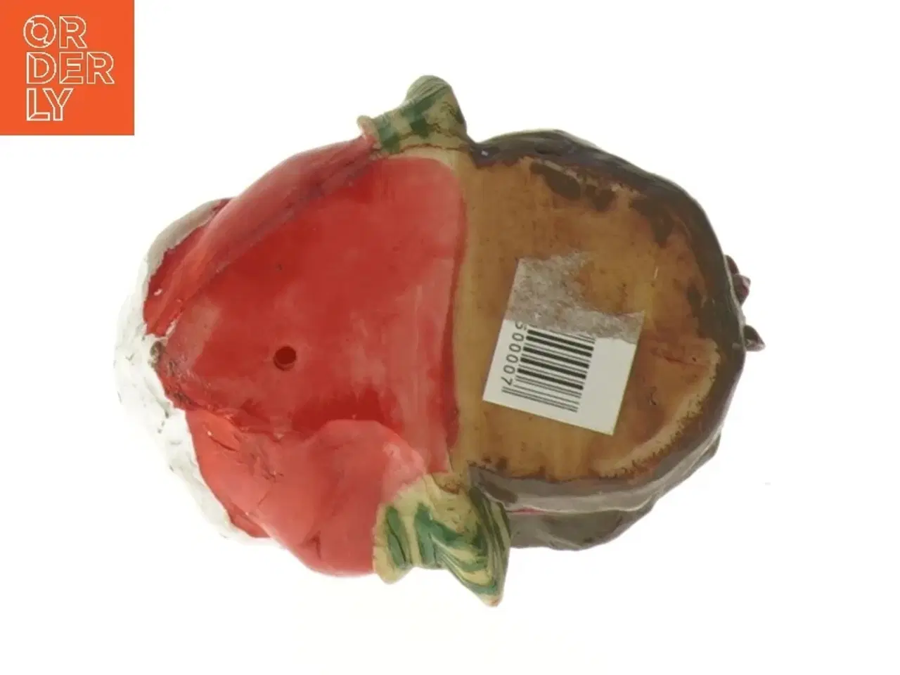 Billede 3 - Nissefigur med sæk (str. 11,5x10 cm)