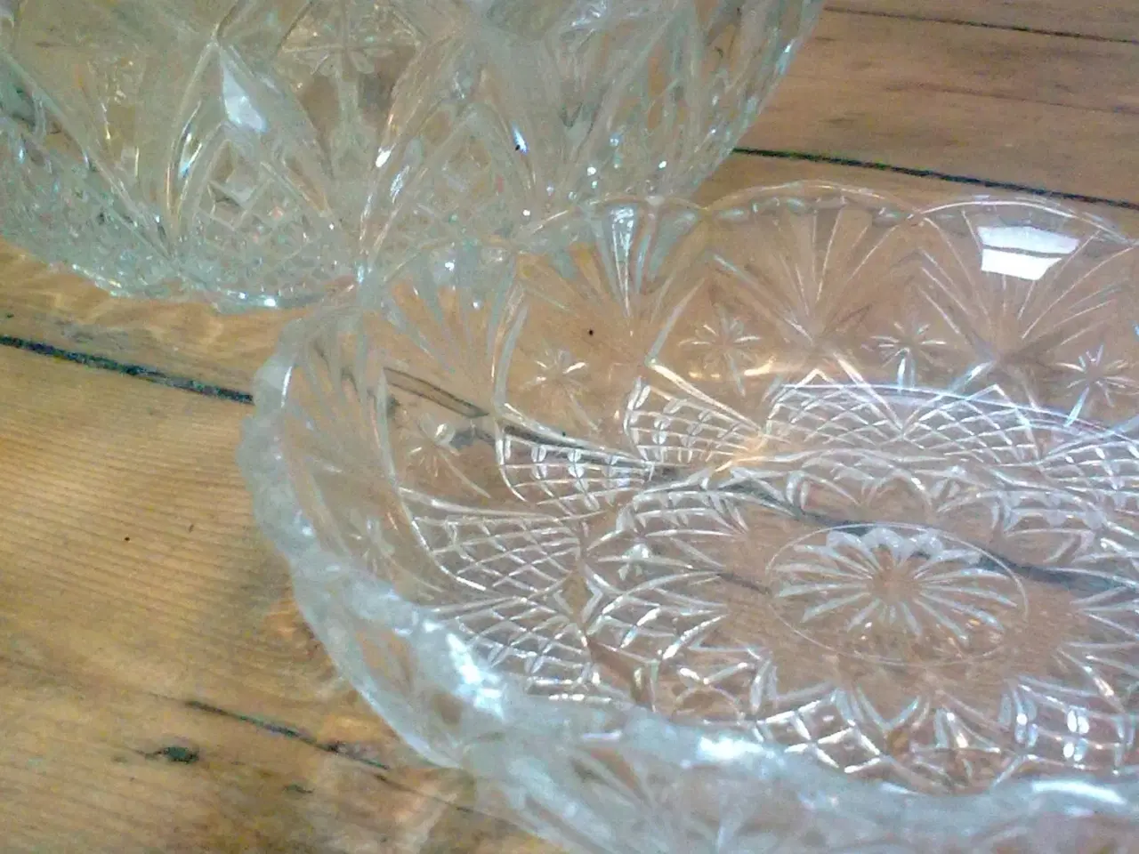 Billede 5 - Ananas asiet og skål i glas vintage 2 DELE