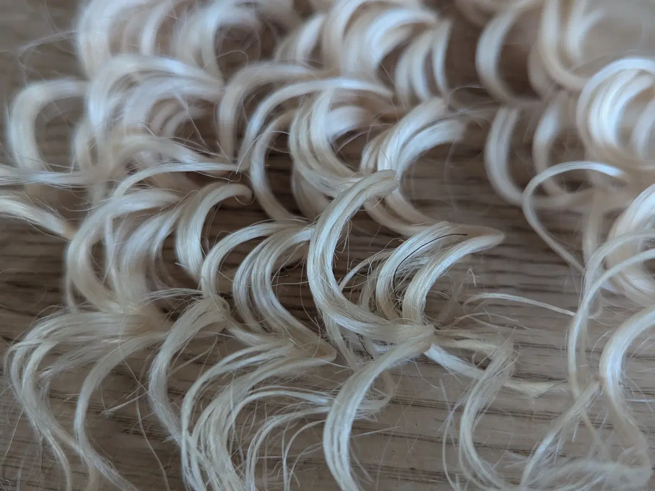 Billede 10 - Human hair 76 cm. Blond Deep wave.