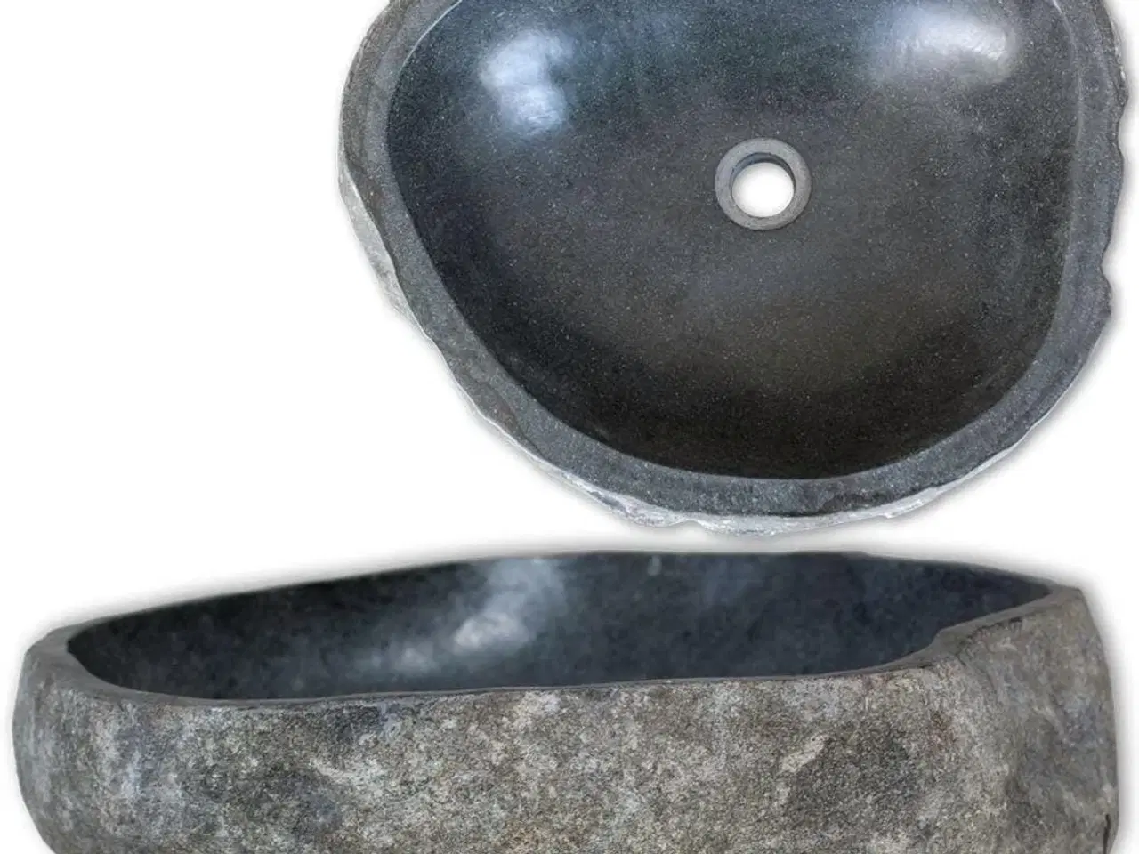 Billede 1 - Håndvask 37-46 cm oval flodsten