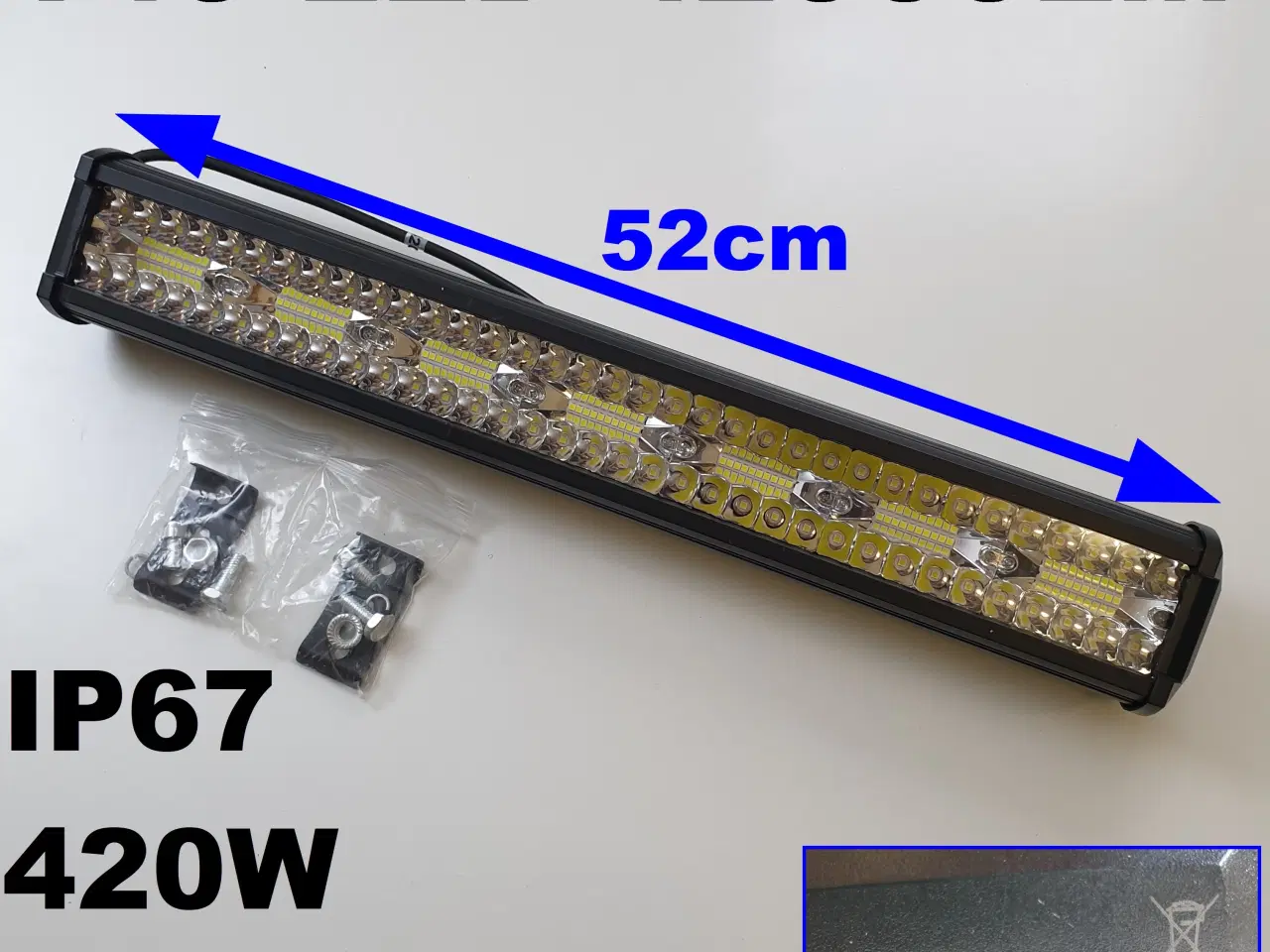 Billede 1 - NY! 42000LM 140 LED BAR 420W 12V-24V 6000K IP67