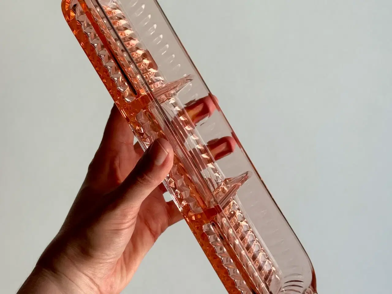 Billede 3 - Cabaretfad, rosa glas