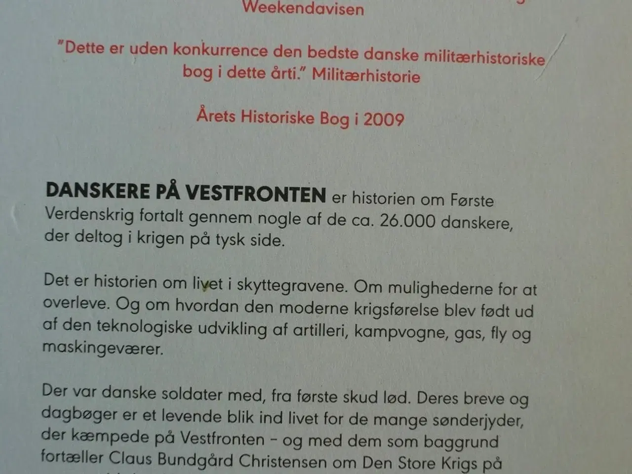 Billede 5 - danskere på vestfronten 1914-1918, af claus bundgå