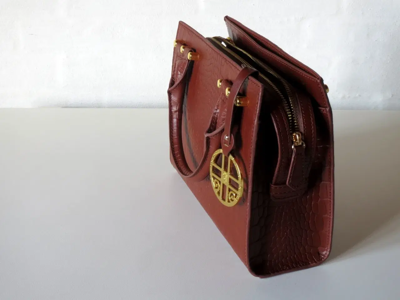Billede 4 - Rødbrun håndtaske