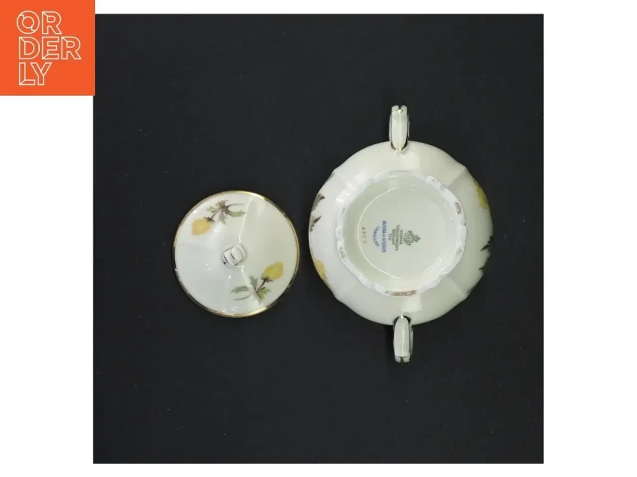 Billede 3 - Porcelænssukkerskål med blomstermotiv fra Bavaria (str. 11 x 14 cm)