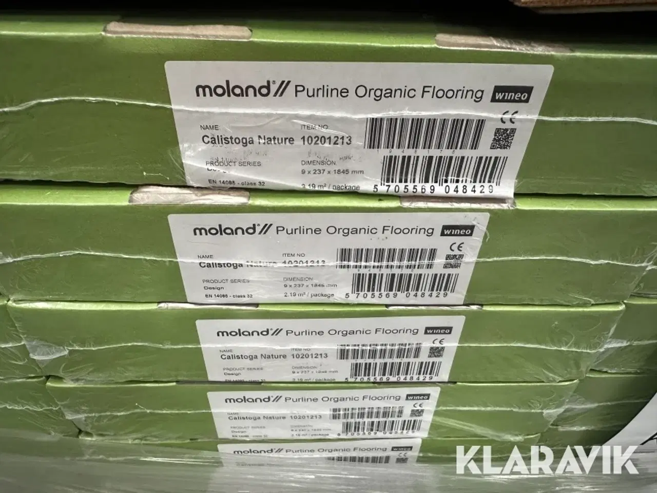 Billede 6 - Hybridvinyl Moland Purline Design Calistoga Nature struktur 9 mm 70,08 m2