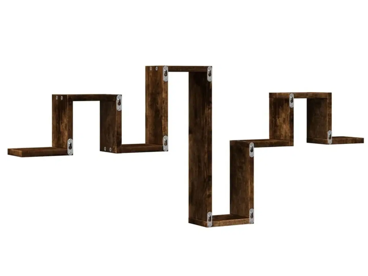 Billede 7 - Væghylde 104,5x10x43 cm konstrueret træ røget egetræsfarve