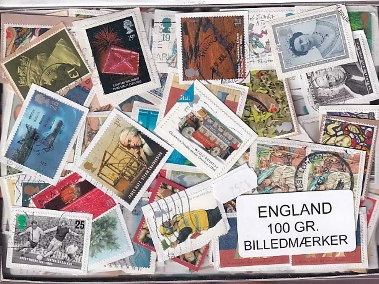 Billede 1 - England 100 g. Billedmærker -