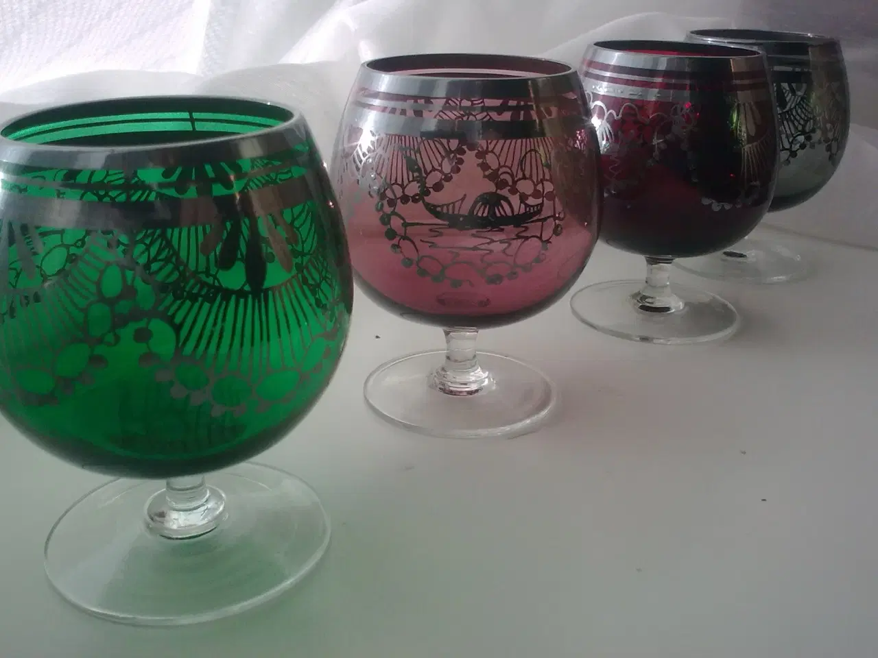 Billede 10 - Glaskunst mini Murano vindue vaser m sølv deko