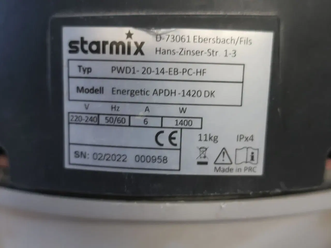 Billede 3 - Støvsuger STARMIX ENERGETIC APDH - 1420 DK