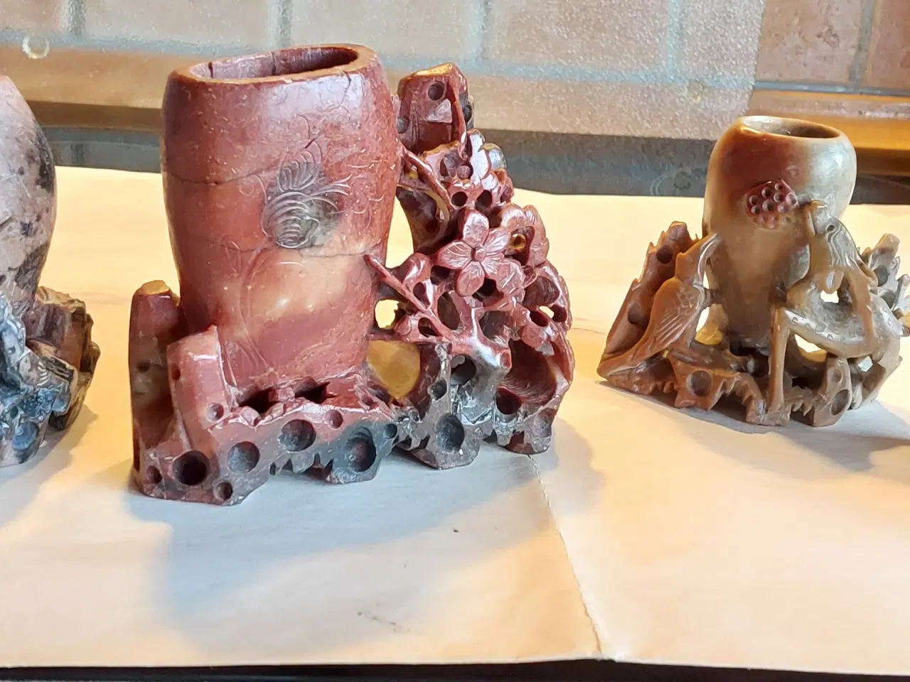 Billede 1 - 4 ANTIKKE KINESISKE PPENSELVASKERE ( samlet pris )