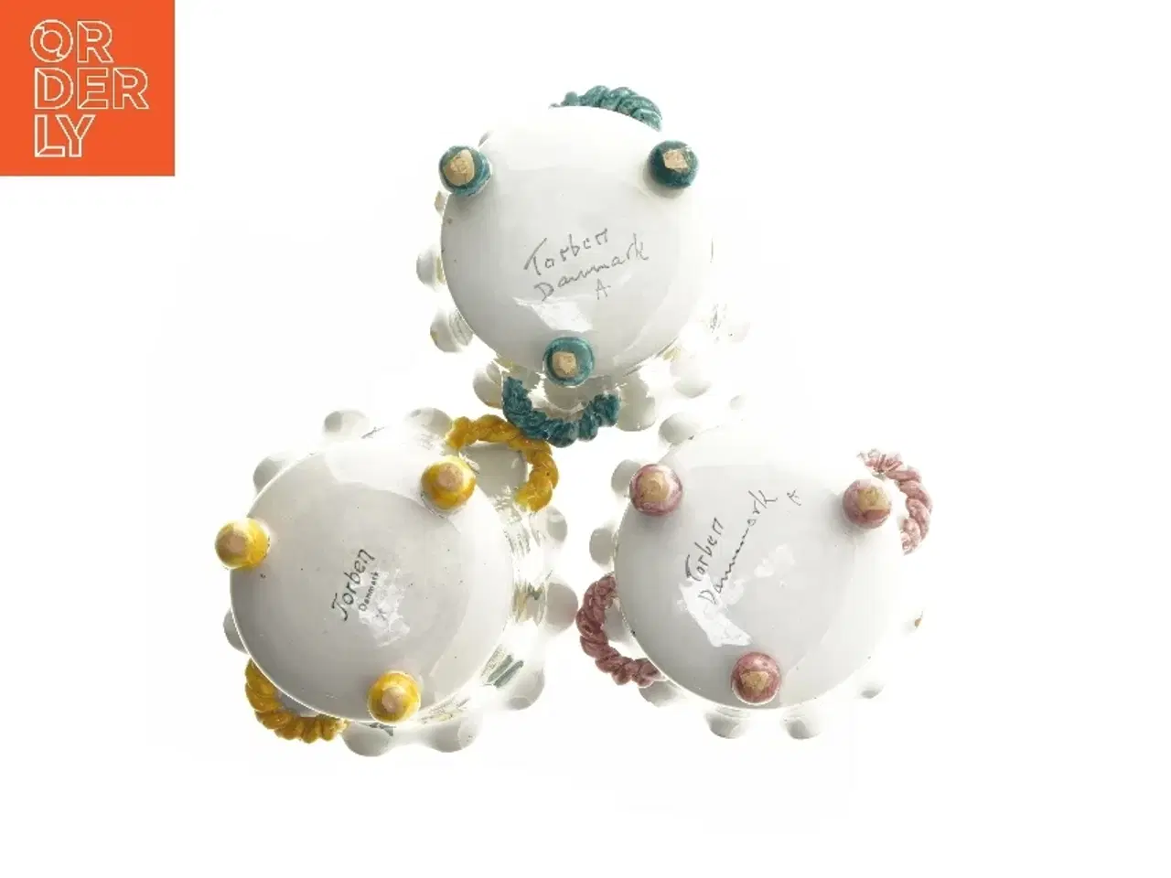 Billede 4 - Keramiske blomsterpotter fra Torben Danmark (str. Ø 15x14 cm)