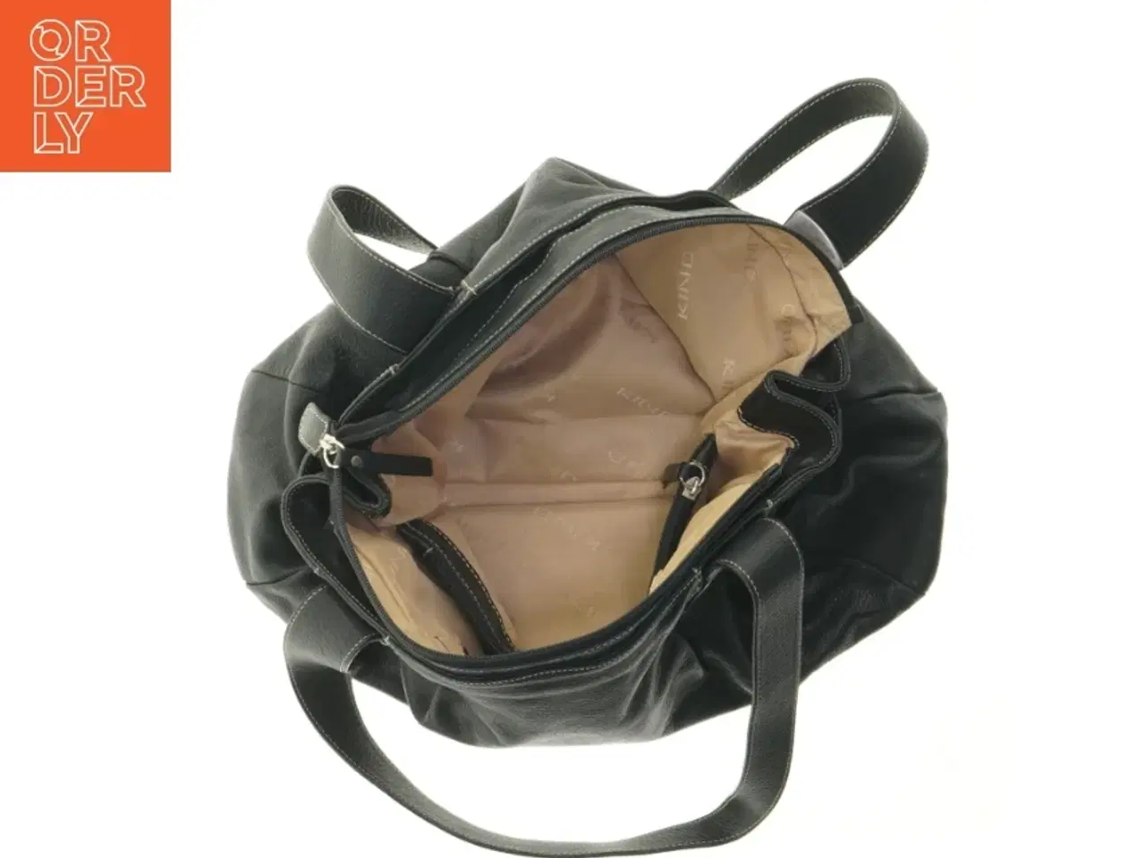 Billede 3 - Sort skuldertaske fra Kind (str. 37x26,5 cm)