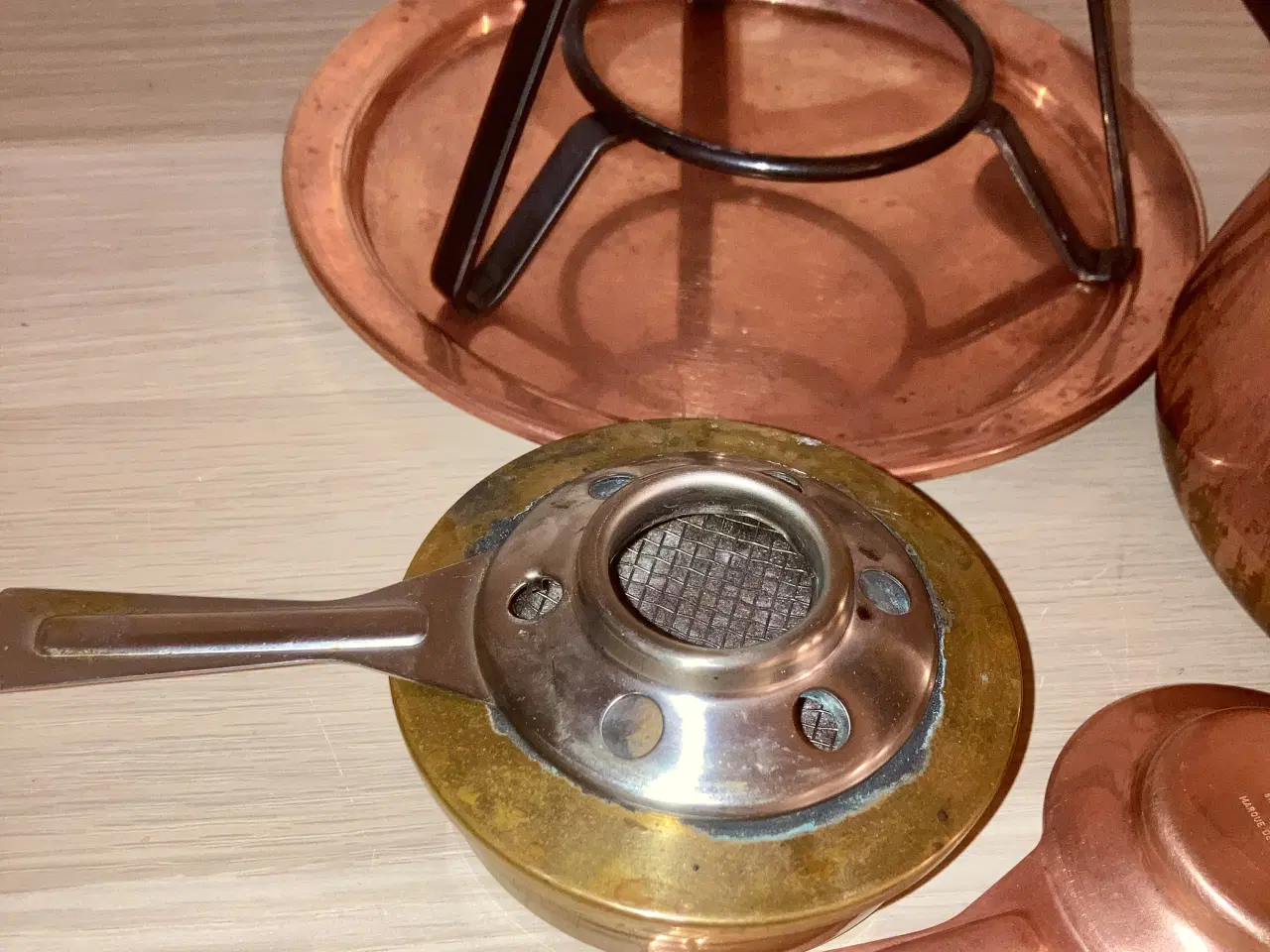 Billede 4 - Fonduesæt i kobber sælges.