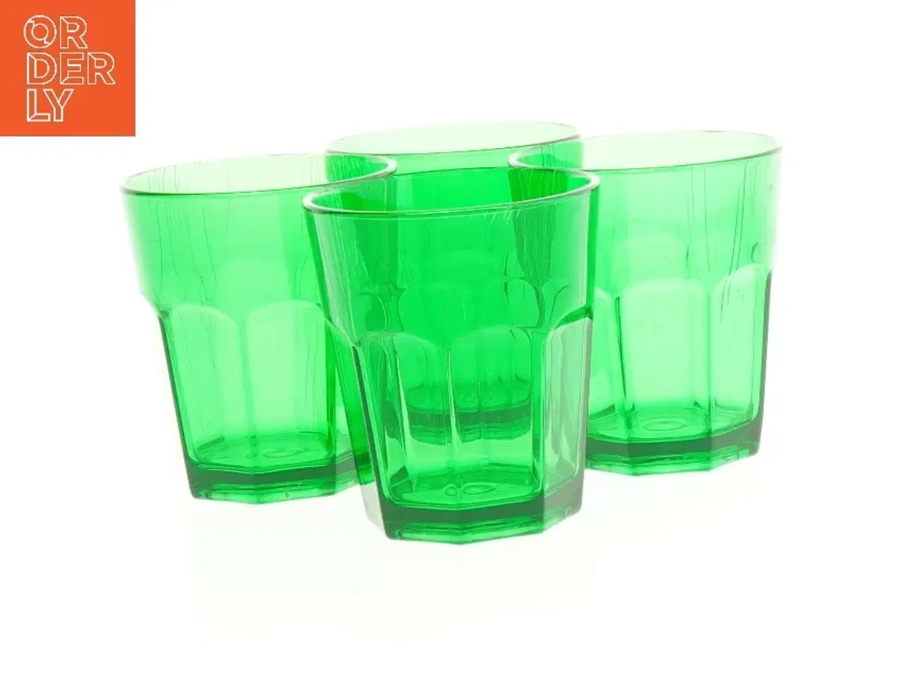 Billede 2 - Grønne plastikglas (str. 8,5 cm)