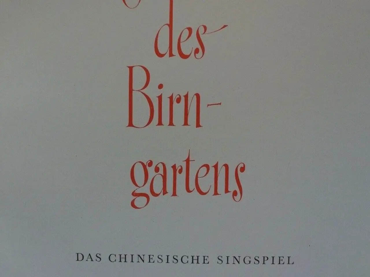 Billede 2 - schüler des birngartens -das chinesische singspiel