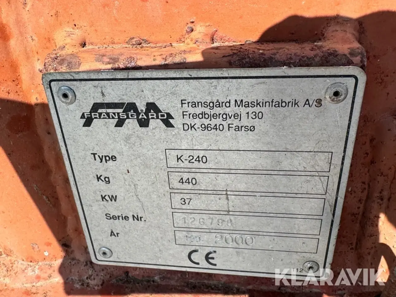 Billede 9 - Skivehøster Fransgård K-240