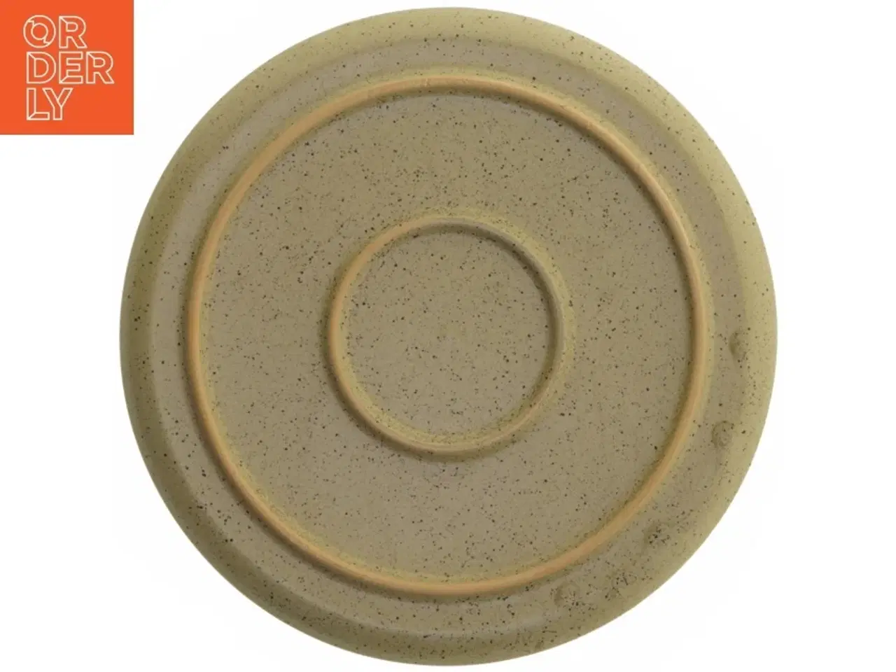 Billede 3 - Rund beige tallerken (str. Ø 26 cm)