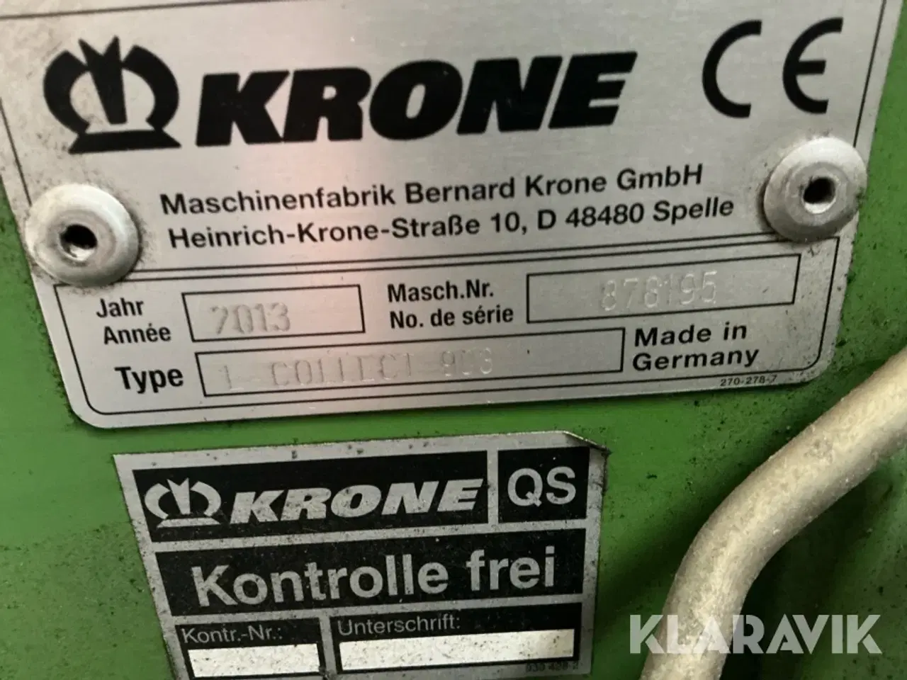 Billede 7 - Majsbord 12 rækker Krone Easy collect 903