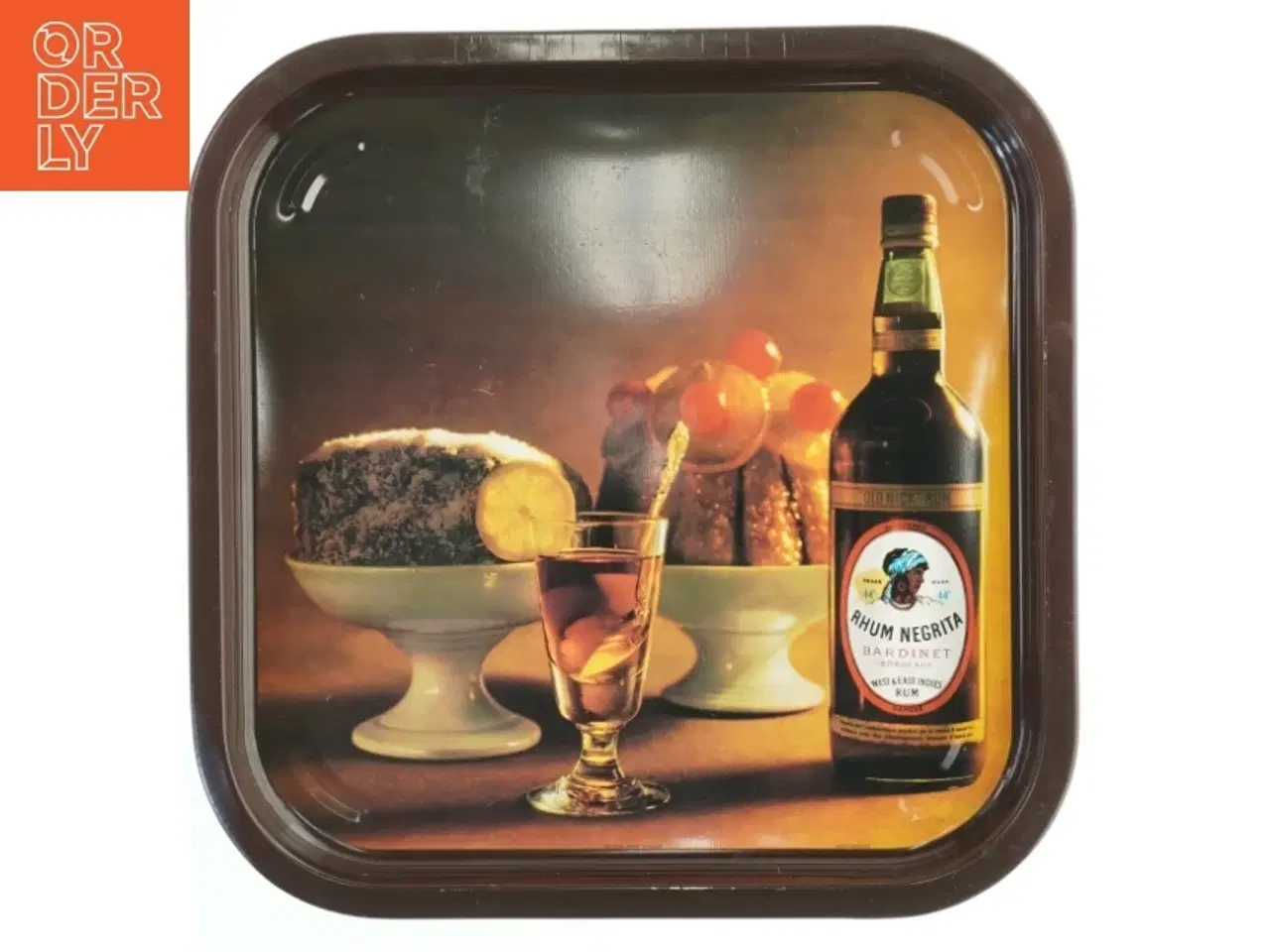 Billede 1 - Vintage Drinks Bakke Rhum Negrita (str. 34x34 cm)