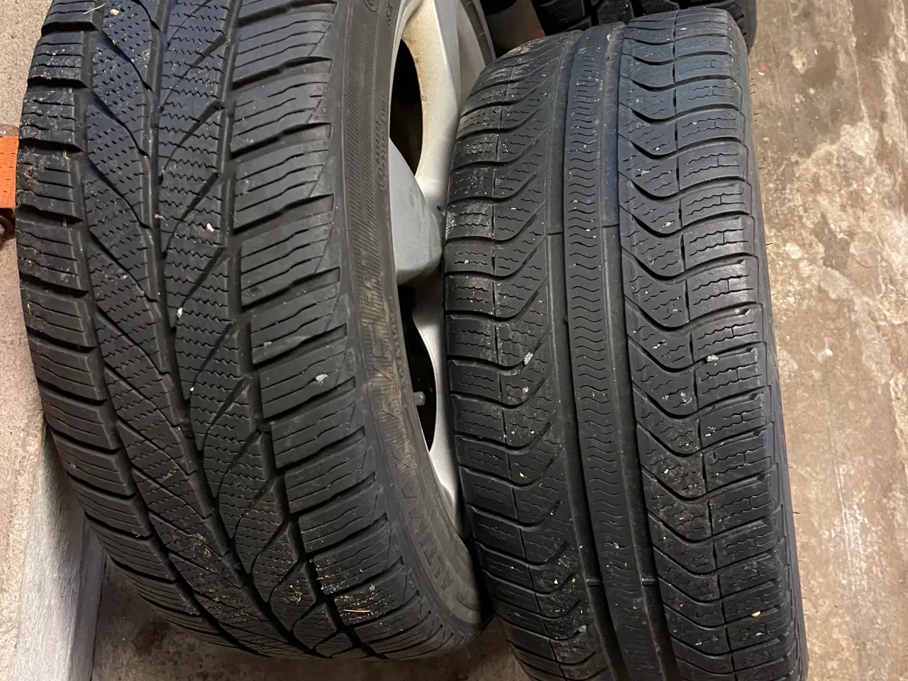 Billede 1 - Alu fælge med dæk