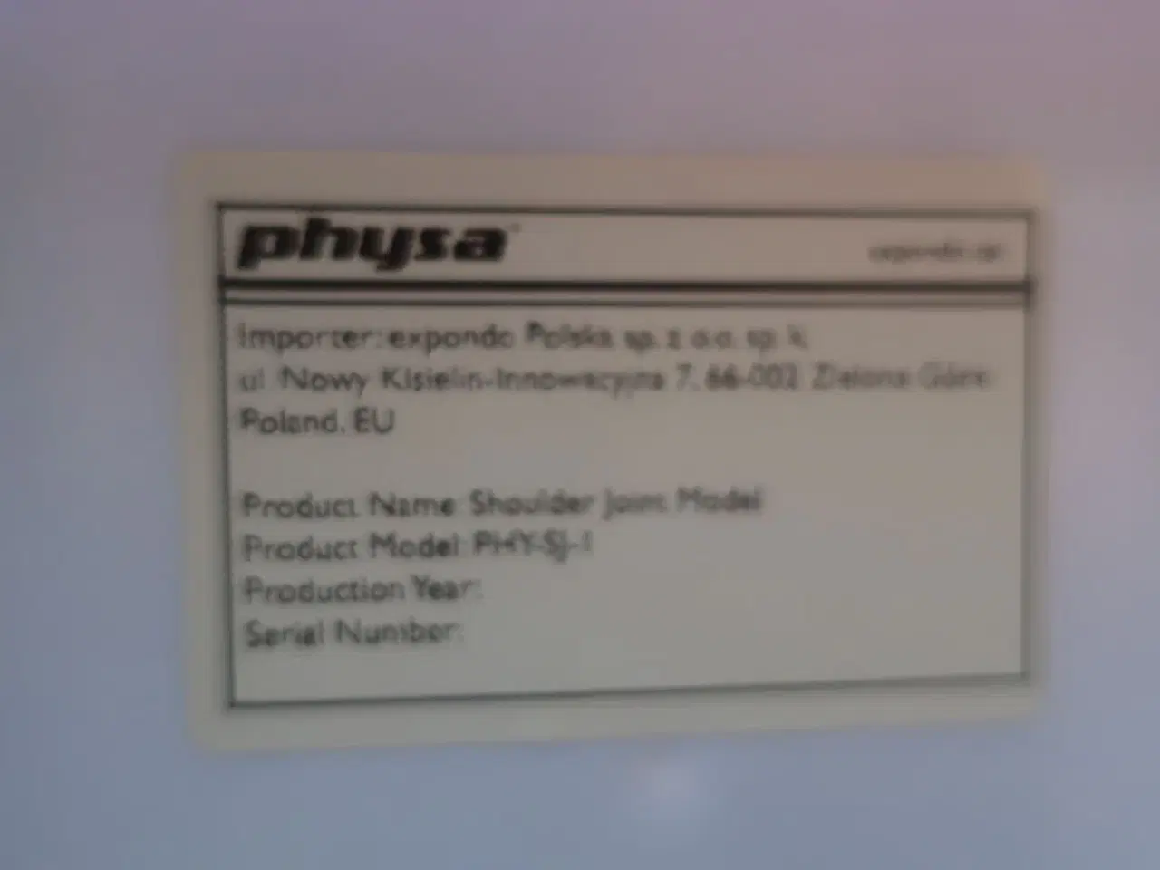 Billede 5 - Undvisningsknogler PHYSA (rygsøjle, skulder & knæ)