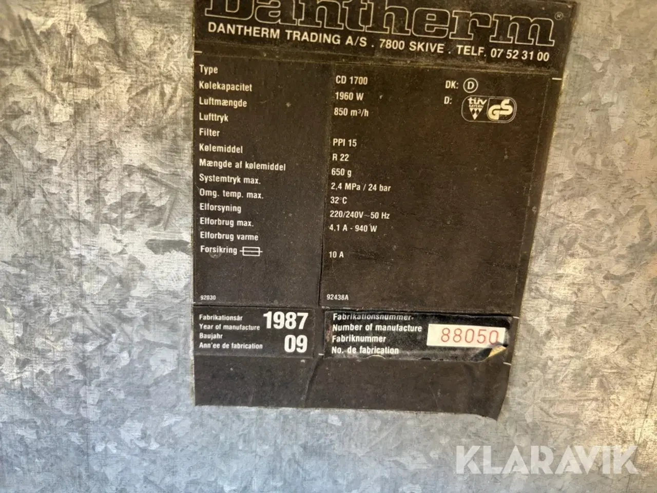 Billede 10 - Affugter Dantherm CD 1700