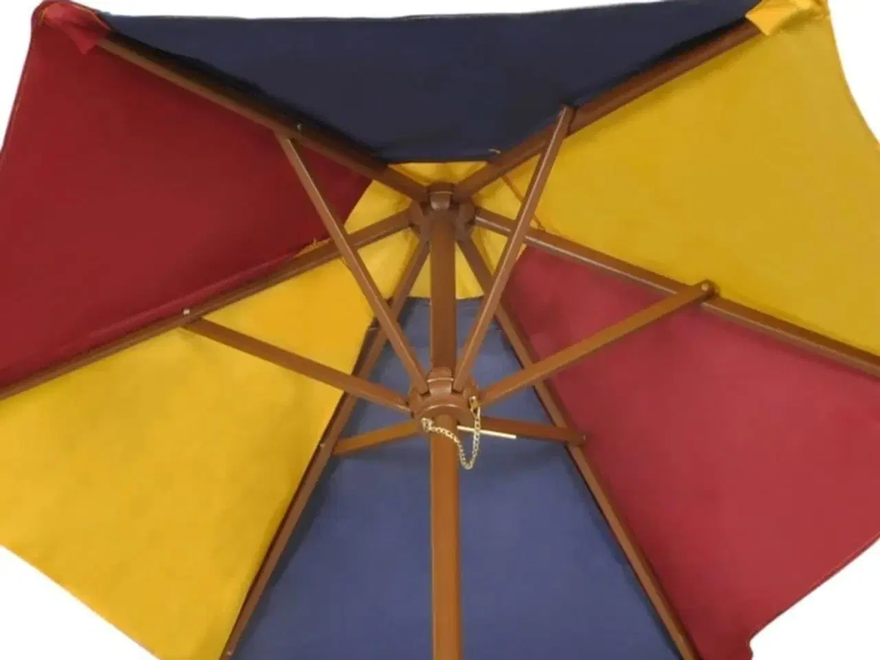 Billede 6 - Bord- og bænkesæt til børn med parasol træ flerfarvet