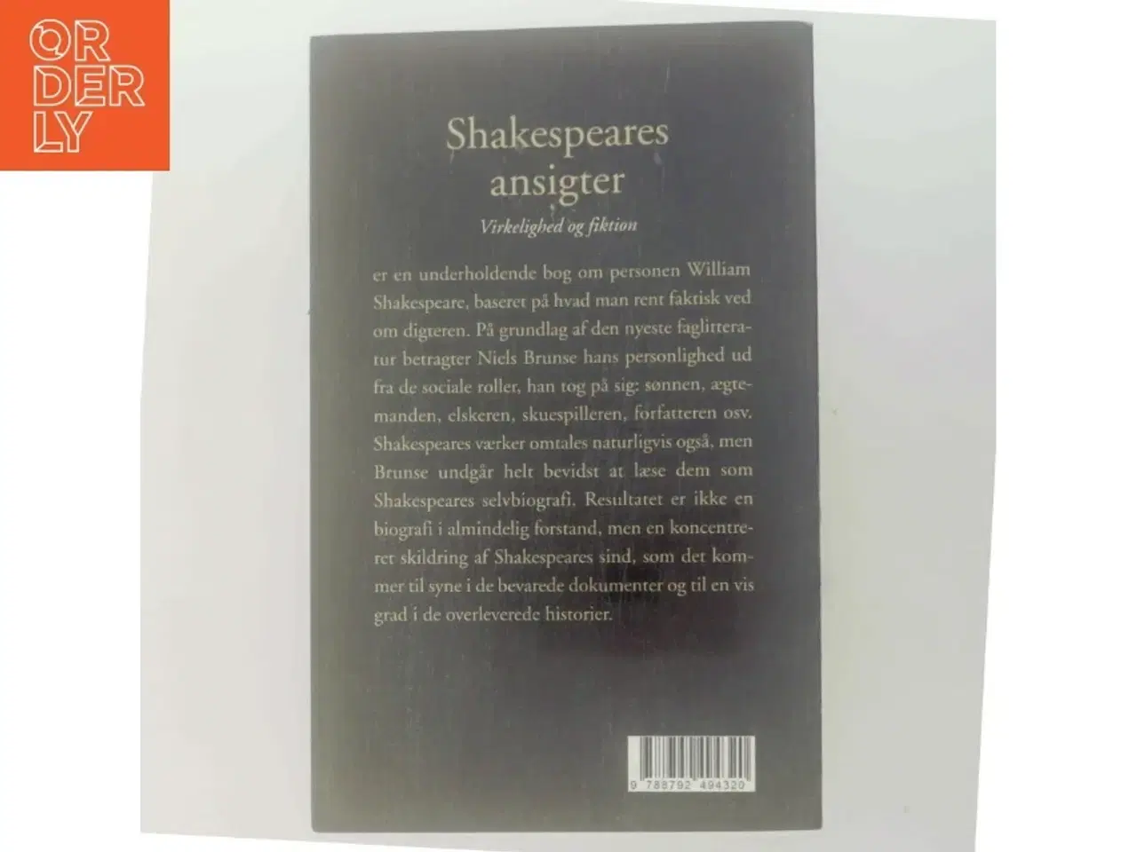 Billede 3 - Shakespeares ansigter : virkelighed og fiktion af Niels Brunse (Bog)