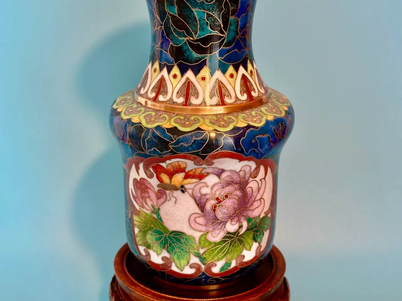 Billede 4 - Antik CLOISONNE vase sælges