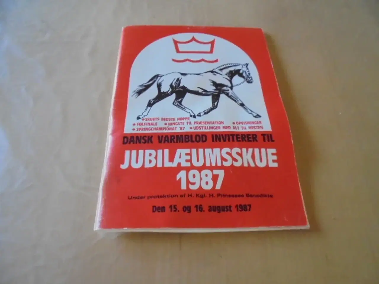 Billede 1 - Katalog: Dansk Varmblods Jubilæumsskue 1987  