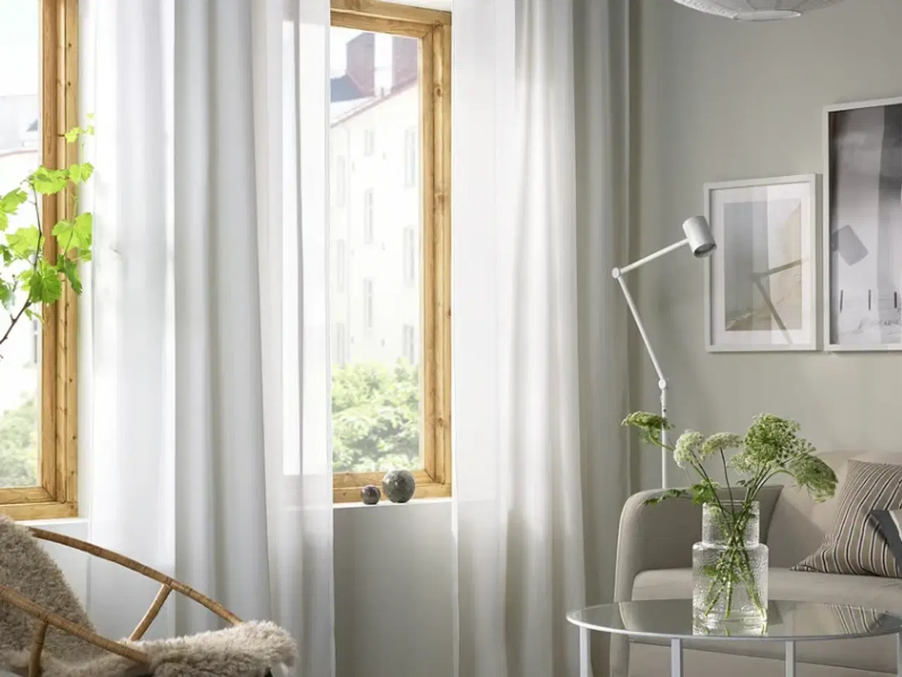 Billede 6 - IKEA HILJA Gardiner, 145x250 cm et par inkluderet