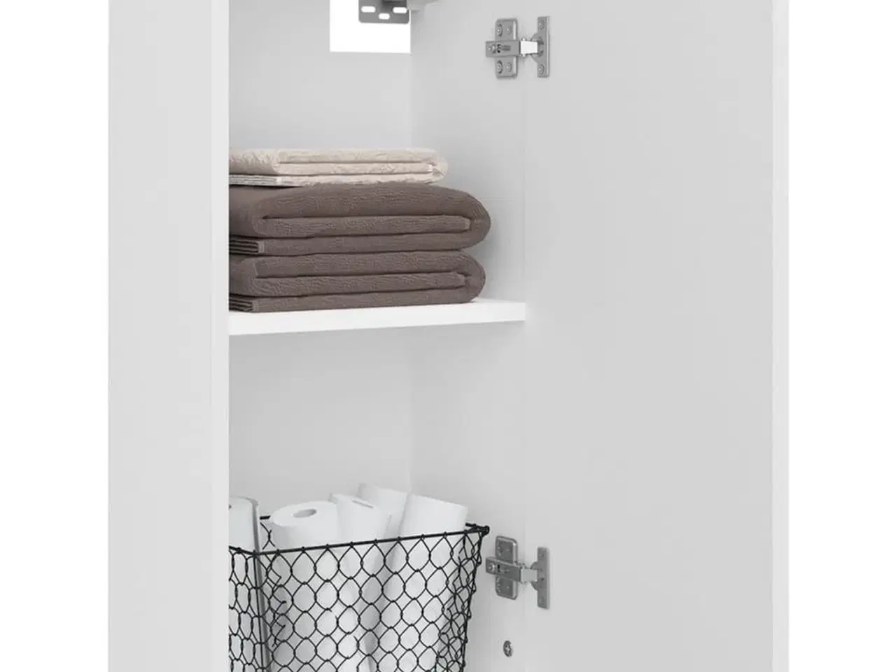 Billede 5 - Væghængt badeværelsesskab 32x20x67 cm hvid