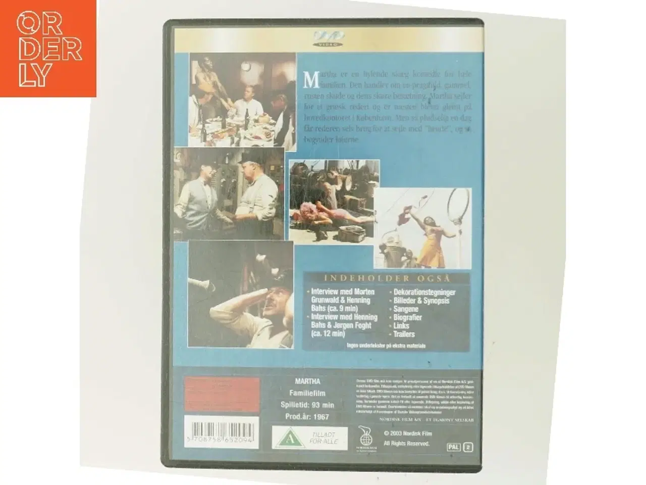 Billede 3 - Martha [ NON-USA FORMAT  PAL  Reg.2 Import - Denmark ] med Ove Sprogøe (DVD)