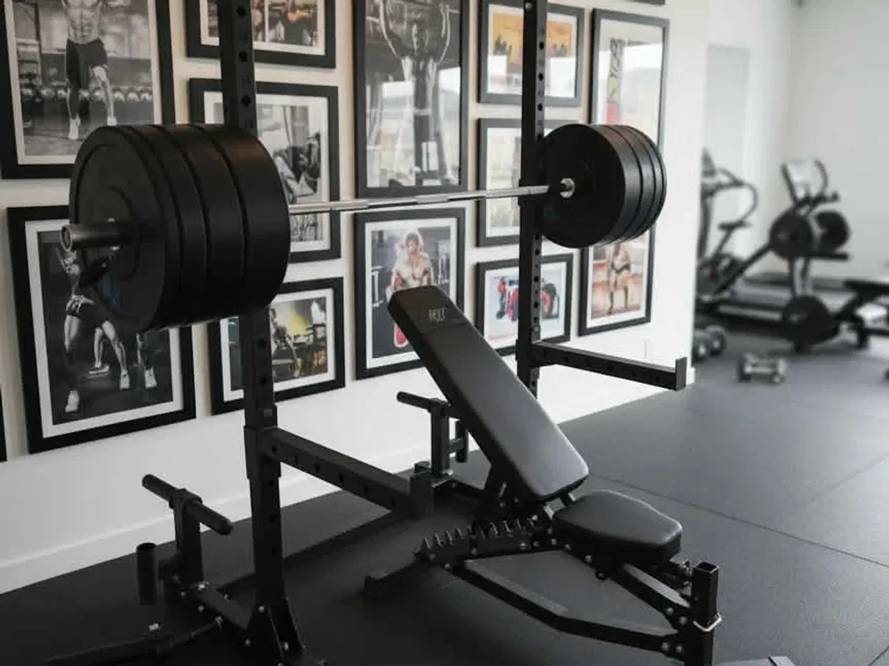 Billede 4 - Komplet Squat Rack Sæt 100kg – Bænk, Ol Stang